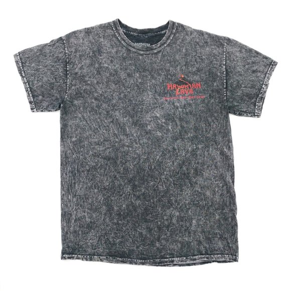 Hawaiian Lava Bleach Acid Wash Distressed T-Shirt - Picture 2 of 4